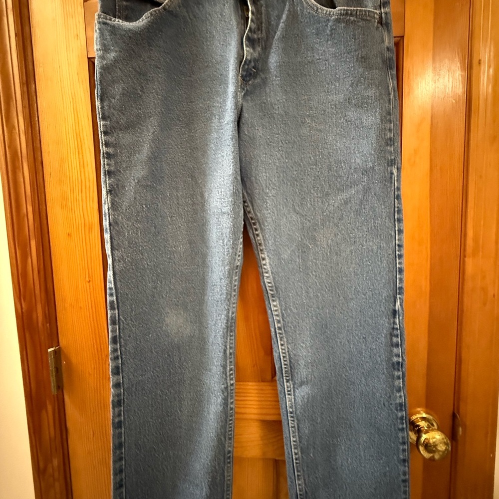 Wrangler Men's Straight Blue Jeans 34/30